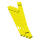 Falken Falken Rückenschild selbstklebend, lang, schmal, 36 x 290mm, 10er Poly gelb