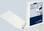 Falken Falken Präsentationsringbuch A4 weiß 4-Ring D-Mechanik 40 mm 3 Taschen