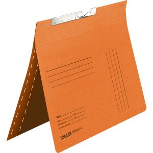 Falken Falken Pendelhefter, für DIN A4, 320g/m² Manila-RC-Krt., kaufm. Heftung, mit Schlitzstanzung orange