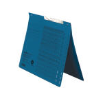 Falken Falken Pendelhefter, für DIN A4, 320g/m² Manila-RC-Krt., Zweifalz für kaufm.- und Behördenheftung, mit Schlitzstanzung blau