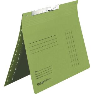 Falken Falken Pendelhefter, für DIN A4, 320g/m² Manila-RC-Krt., Zweifalz für kaufm.- und Behördenheftung, mit Schlitzstanzung grün