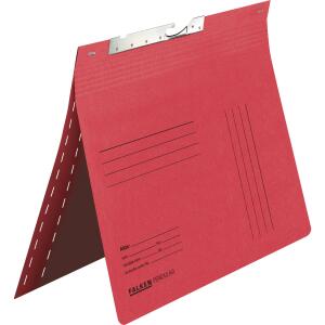 Falken Falken Pendelhefter, für DIN A4, 320g/m² Manila-RC-Krt., Zweifalz für kaufm.- und Behördenheftung, mit Schlitzstanzung rot