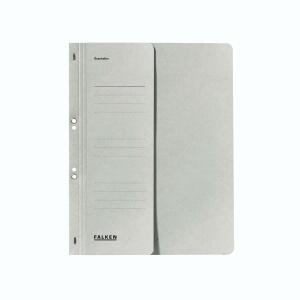 Falken Falken Ösenhefter - A4 1/2 Vorderdeckel kfm. Heftung, grau, Manilakarton, 250 g/qm