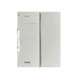 Falken Falken Einhakhefter für DIN A4, 250g/m² Manila-RC-Krt., 1/2 Vorderd., Behördenheftung grau