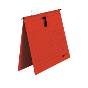 Falken FALKEN Hängehefter UniReg - A4, 230 g/qm, kfm. Heftung, Manila-RC-Karton, rot