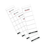 Falken Falken Rückenschild selbstklebend, kurz, breit, 60 x 190mm, 10er Poly weiß