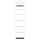 Rückenschild selbstklebend, kurz, schmal, 36 x 190mm, 10er Poly weiß