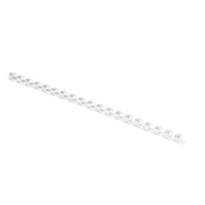 Plastikbinderücken 6 mm weiss für 2-25 Blatt