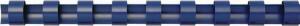 Q-Connect Plastik-Binderücken, 6 mm, für 25 Blatt, blau, 100 Stück