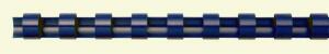 Q-Connect Plastik-Binderücken, 8 mm, für 45 Blatt, blau, 100 Stück
