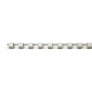 Plastikbinderücken 12 mm weiss für 56-80 Blatt