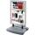 FRANKEN Kundenstopper Outdoor - mit Rollen, A1, grau