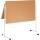 FRANKEN Moderationstafel ECO - 120 x 150 cm, braun/Kork, mit Rollen