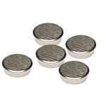 Superhaftkraftmagnet, Ø 25mm, silber Tragkraft: 13 kg