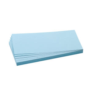 Franken Moderationskarte - Rechteck, 205 x 95 mm, hellblau, 500 Stück