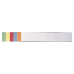 Moderationstitelstreifen sortiert 100 Stück in 6 Farben, 9,5x54,5cm