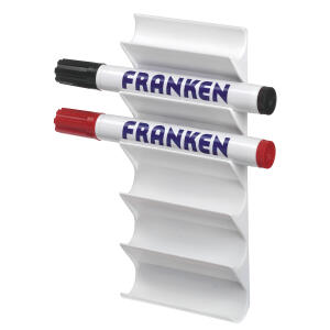 Whiteboardmarker-Halter # Z1986 für 6 Boardmarker, weiß