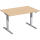 Schreibtisch Elektro-Hubtisch Flex B1200xT800xH650-1250mm, Buche/silber