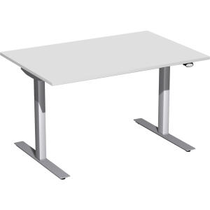 Schreibtisch Elektro-Hubtisch Flex B1200xT800xH650-1250mm, lichtgrau/