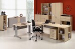 Regal 3 OH mit Standfüßen Ahorn 400x400x752, Flex