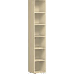 Regal 6 OH mit Standfüßen Ahorn 400x420x2160 Flex