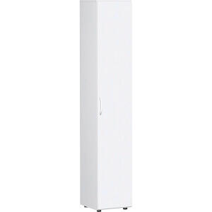 Flügeltürenschrank 6 OH Flex m. Justierfüßen/Tür links weiß