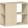 Anstellregal 2 OH 800x420x750 mit Bodengleiter, Ahorn, Flex