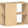 Anstellregal 2 OH 800x420x750 mit Bodengleiter, Buche, Flex