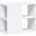 Anstellregal 2 OH 800x420x750 mit Bodengleiter, weiß, Flex