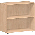 Regal 2 OH mit Standfüßen Buche 800x420x752 Flex