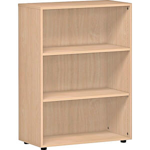Regal 3 OH mit Standfüßen Buche 800x420x1104 Flex