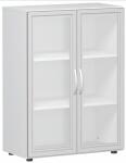 Flügeltürenschrank mit Glastür 3 OH 80 cm...