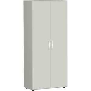 Flügeltürenschrank 6 OH m. Standfüßen Lichtgrau, Flex