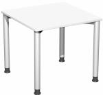 Schreibtisch B800xT800mm weiß/weißalu,...