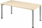 Schreibtisch B1600xT800mm Ahorn/weißalu,...