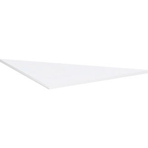 Verkettungsplatte, Dreieck, 90° 800x800x1132, weiß/silber
