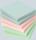 Haftnotiz, 75 x 75mm, 100 Blatt, Pastellgrün, Pastellblau