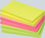 Haftnotiz, 125 x 75mm, 80 Blatt, Brillantgelb, Brillantpink,