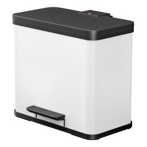 HAILO Tret-Abfalltrenner Öko Trio Plus L - 3 x 9 l, weiß