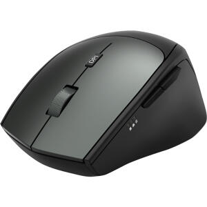 Optische Funkmaus "MW-600, 6-Tasten, schwarz, Dual-Modus mit USB-C/USB-A