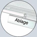 Beschriftungsclip für Briefkörbe transparent,...