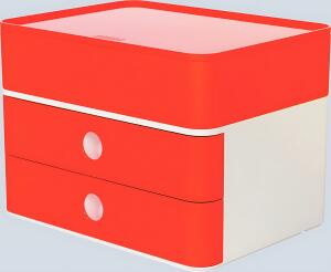 Smart-Box Plus Allison, 2 Schübe und Utensilienbox, cherry red