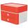 HAN SMART-BOX PLUS ALLISON Schubladenbox mit Utensilienbox - stapelbar, 2 Laden, snow white/cherry red