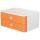 HAN SMART-BOX ALLISON Schubladenbox - stapelbar, 2 Laden, snow white/apricot orange