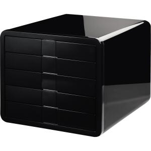 HAN Schubladenbox i-Box - A4/C4, 5 geschlossene Schubladen, schwarz