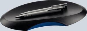 Büroschale Delta schwarz/blau 246x106x22 mm