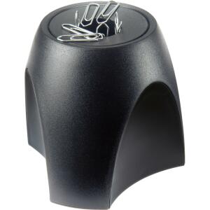 Büroklammernspender DELTA schwarz/ silber magnetisch