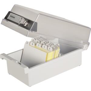 Karteikasten A7 quer grau Special Edition f.ca 900 Karten
