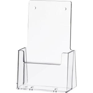 Tischprospekthalter glasklar für 1x1/3 A4/C6 lang 186x116x65mm