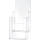 Tischprospekthalter glasklar für 2x1/3 A4/C6 lang 256x116x138mm